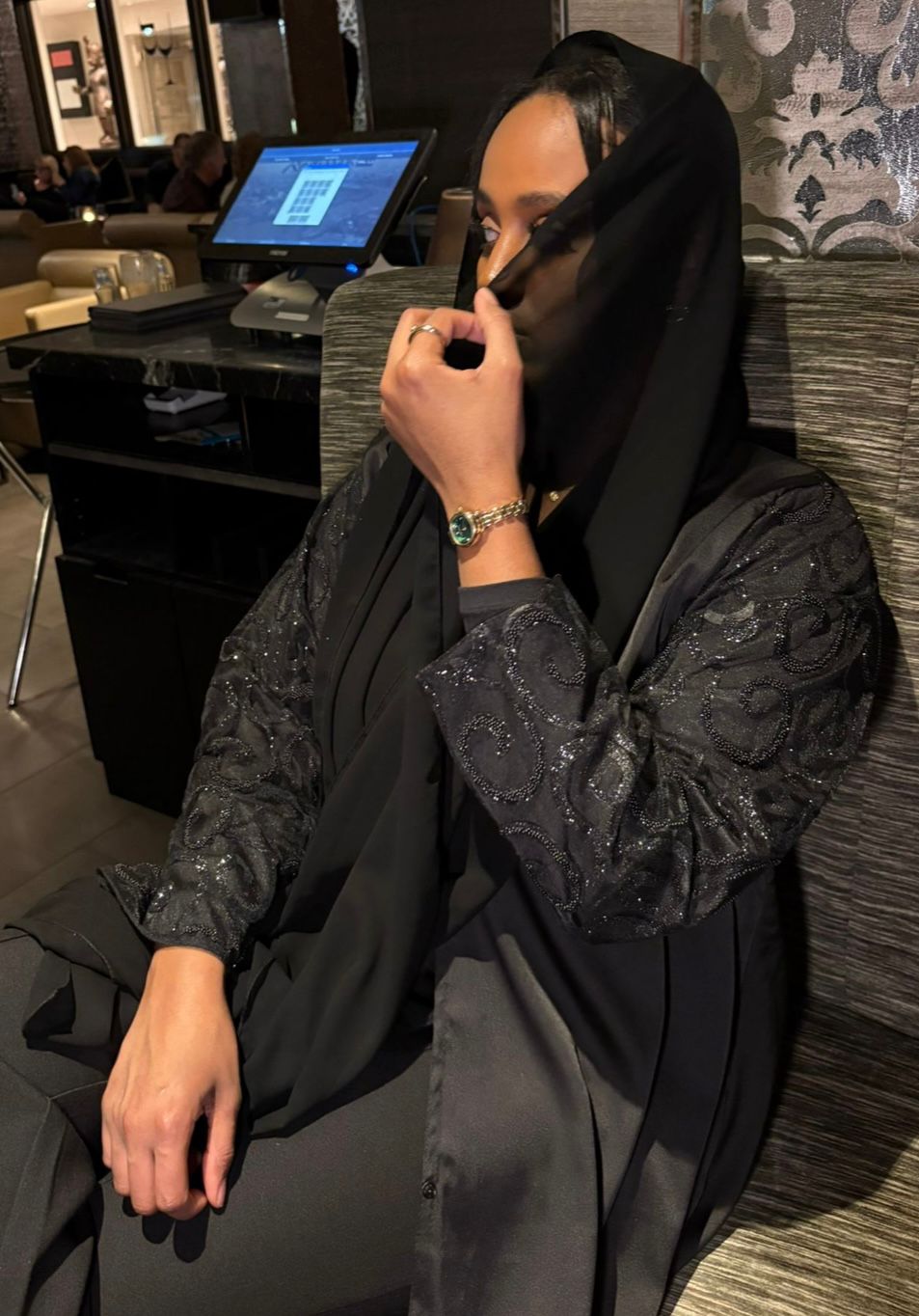 Liyana black abaya