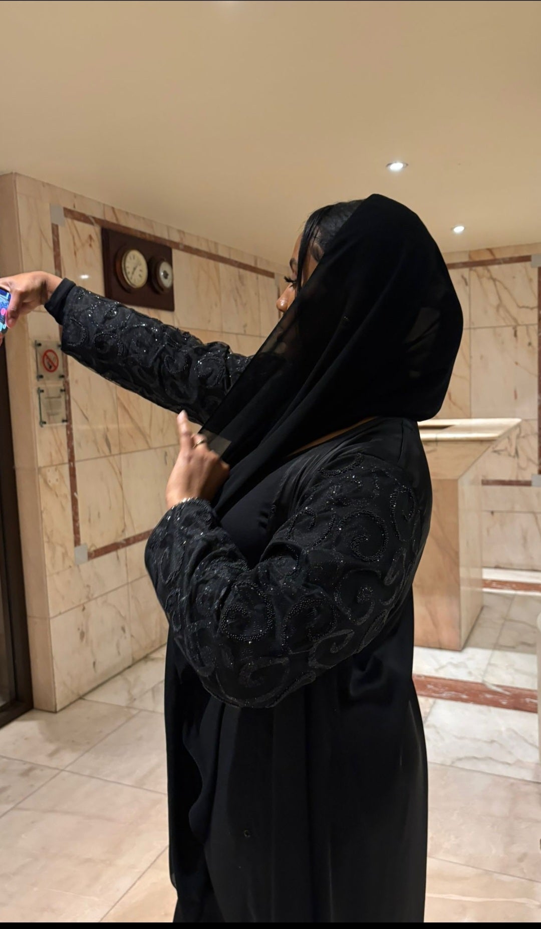 Liyana black abaya